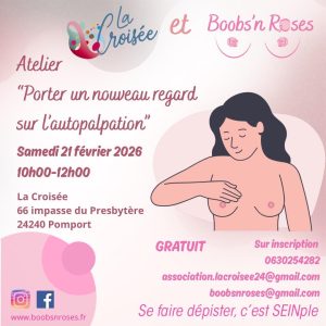L’atelier est entièrement pris en charge par la Croisée, ouvert à toutes les femmes de tous les âges. 